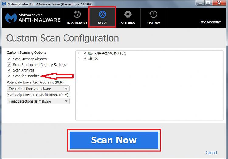 Windows 7 locking up, cannot run disk defrag, no system restore points-mbam-scan-rootkits.jpg