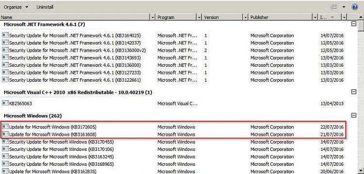 svchost.exe High CPU usage  98% of at least one CPU.-installed-updates.jpg