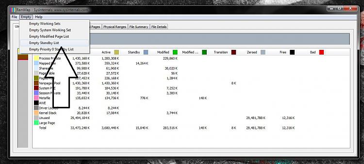 how to clear virtual memory in windows 7