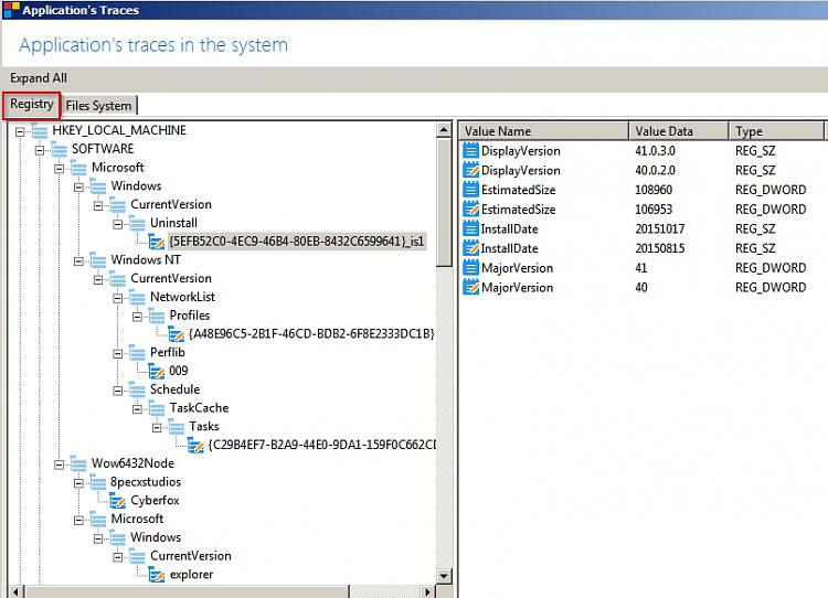 Determining What Directory(s) and Registry Entries Program Creates-applications-traces-2.jpg