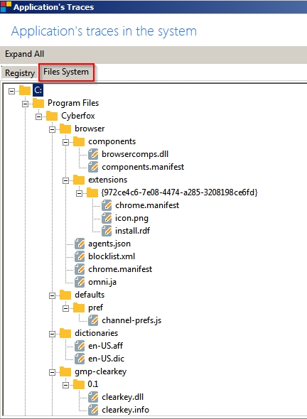 Determining What Directory(s) and Registry Entries Program Creates-applications-traces.jpg