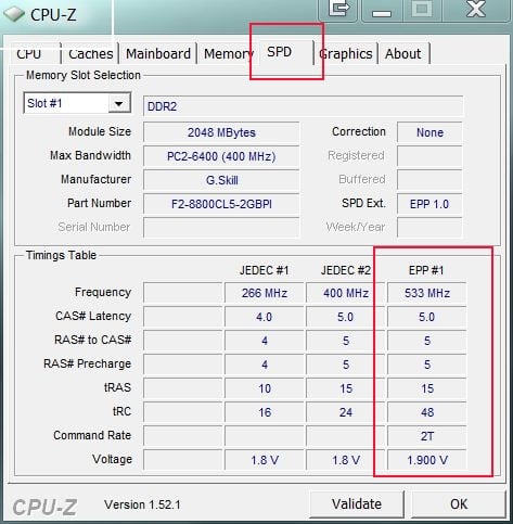 CZ Platinum DDR2 1066 only runs at 800MHz-cpu-z-spd-tab.jpg