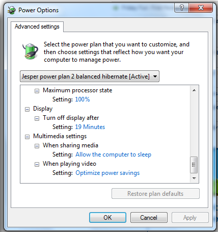 Start Menu Power button option is missing-multimedia-setttings.png