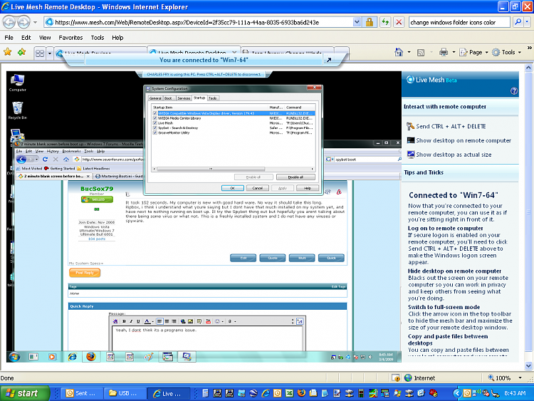 Windows Vista Slow Startup Black Screen