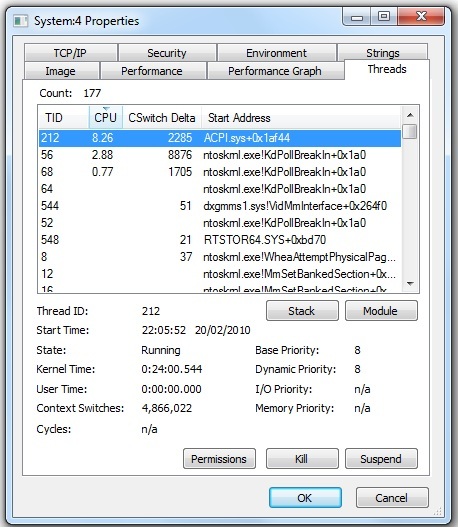 Hardware Interrupts causing 25% - 30% CPU usage-system-thread-acpi.sys-0x-1af44.jpg