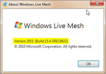 Latest Windows Essentials Version Released-about-live-mesh-2011.jpg