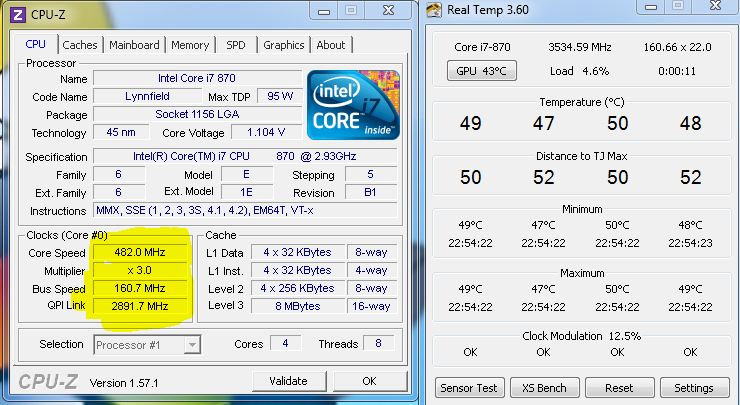 cpu-z and RealTemp with i7 cpu-.jpg
