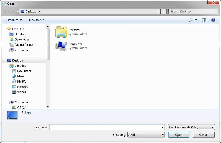 Missing Folder tree / Navigation Panel in applications-notepad.jpg