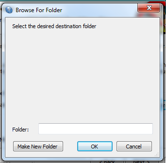 &quot;Browse for Folder&quot; doesn't show anything / is blank when installing-browse-folder-blank.png