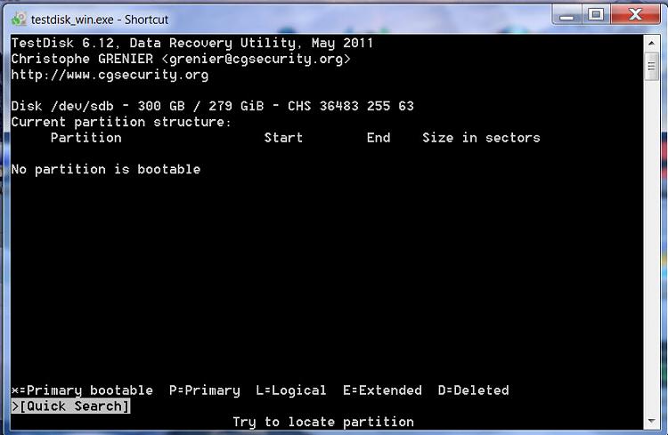 Regain a lost drive using Test Disk - An Illustrated Guide-03nobootpart.jpg