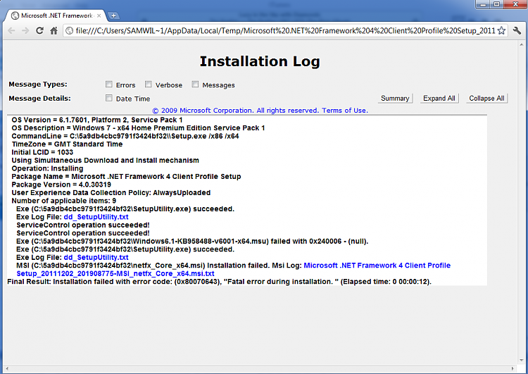 Microsoft .Net Framework 4 Fatal Error During Installation 0x80070643-install-failure.png