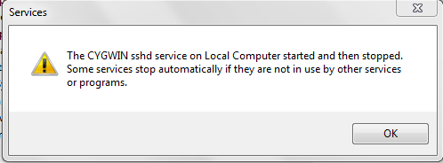 ssh: connect to host localhost port 22: Connection refused-cygwin_sshd_already_started.png