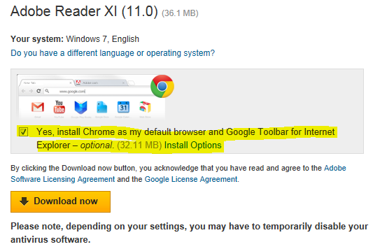 Adobe reader installs Chrome wheter you want it or not-adobereaderchrome.png