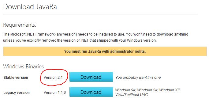 JavaRa 2.1 Released-javara2.jpg