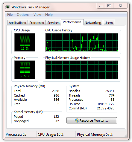 Google Earth On WIN 7-64bit Sucks 100% CPU-without-google-earth-.png