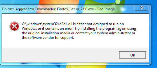 Dnldstr_Aggregator Downloader: d2d1.dll  CORRUPTION-error.png