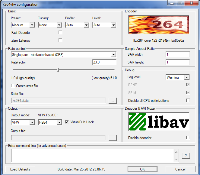 Switching from Virtual dub to movie editor compression help-x264xfw64-settings.png