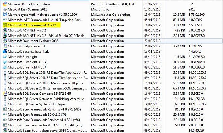 Where To Find What vers. of MS .Net is running ?-2013-11-18-10_08_44-programs-features.jpg