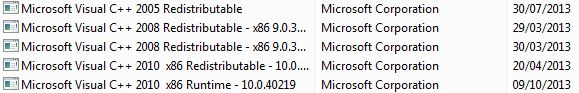 Microsoft visual c++ 2008-2010 can i uninstall and use 2012 version-2013-11-22-15_45_51-programs-features.jpg