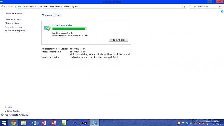 Microsoft Visual Studio 2010 SP1 Problems installing-before-failing-update.jpg