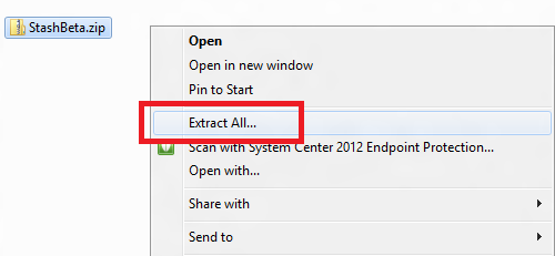 Extract All is missing, only 7-zip? I want both..-stashbetaflyoutextractall.png
