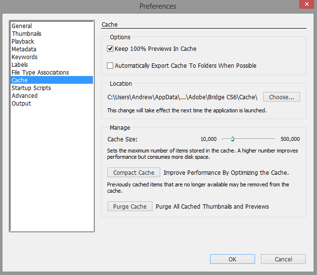 Help setting up Photoshop Bridge CC cache in alternate location-bridge-cache.png