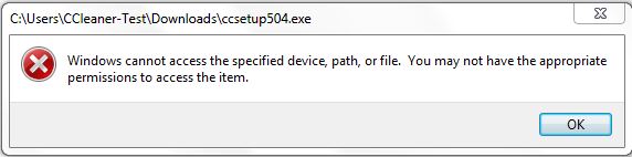 CCleaner ccsetup504.exe: &quot;...side-by-side configuration is incorrect&quot;-ccleaner-test-useracc_03.jpg