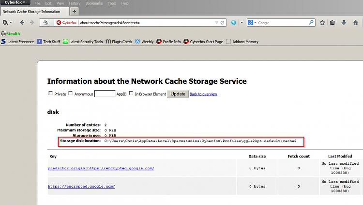 Latest CCleaner Version Released-network-cache-storage-information-cyberfox.jpg