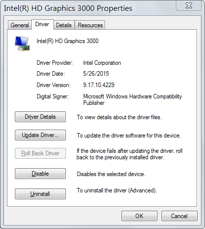 Quicken 2014 &amp; 2015 display slowness-newinteldriver.png