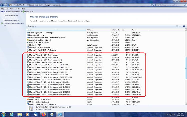 Removing MS visual C++ re-distributables - how?-c-redistributable-packages.jpg