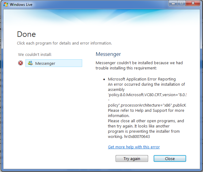 Windows Live Messenger Problem-error.png