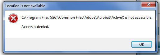 Lost Administrator Access to install Adobe Reader-erroradobe.png