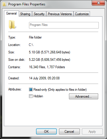 How big is your software folder?-prog_x64.png