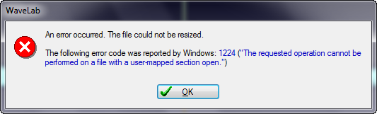 Any Music Software Experts tell me what this means ?-wavelab-error.png