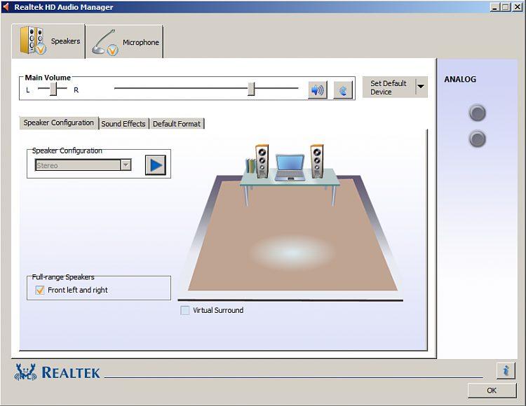 Difficulty with 5.1 sound, Realtek HD Audio Manager-realtek.png