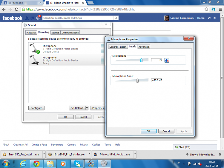 Windows 7 sound card problems-facebook-video-call-app.png