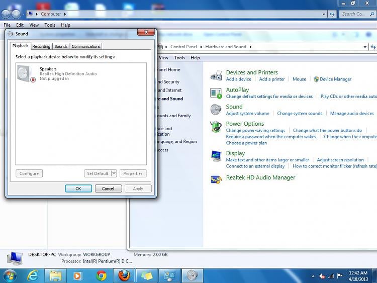 No speakers or headphones are plugged in Solved Windows 7 Forums