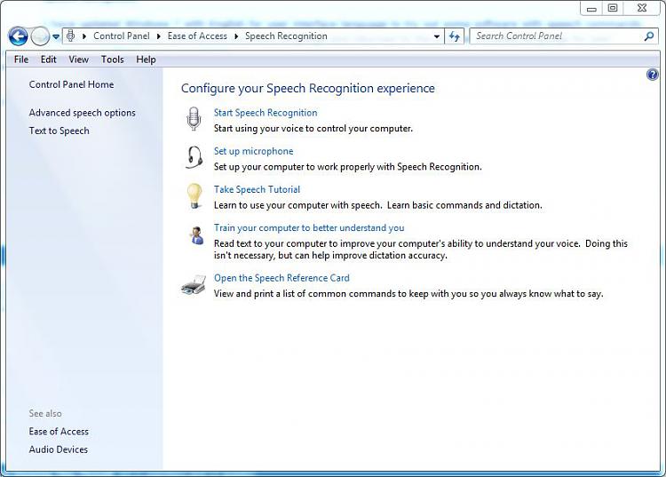 Speech recognition windows 7 forums