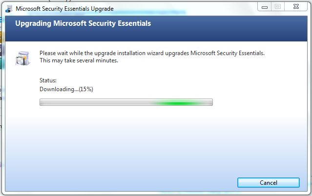 Microsoft Security Essentials: Upgrade-mse-downloading.png