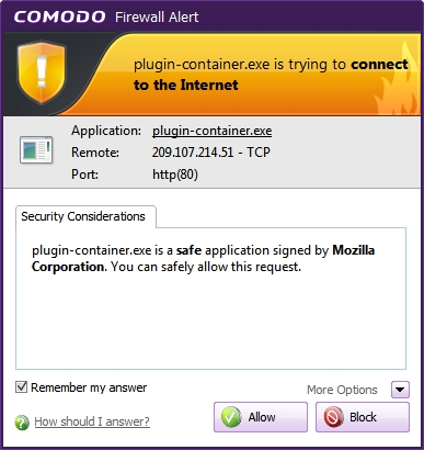 Training Comodo's firewall, what are best practices?-plugin-container-calls-up.jpg