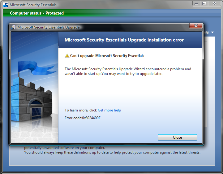 Windows Security Essentials 1.0 Error-mse2.png