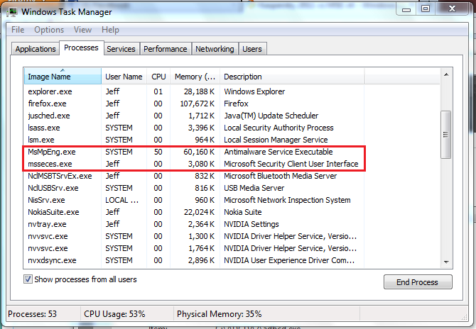 Kaspersky 2011 vs MSE v4-task-manager-2.png