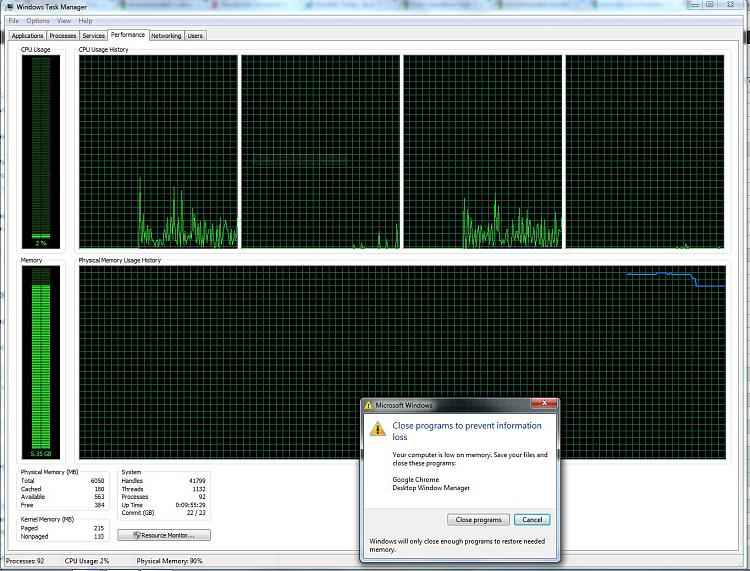 Task Manager indicating processes running as 32-bit. Is this normal?-task-manager-performance-tab-memory-pegged-capture.jpg