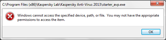 &quot;Error&quot; Access Permession for Kaspersky-kaspersky-error.png