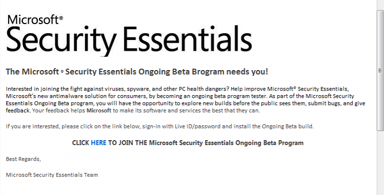 Microsoft Security Essentials Ongoing Beta Testing-msebeta.png