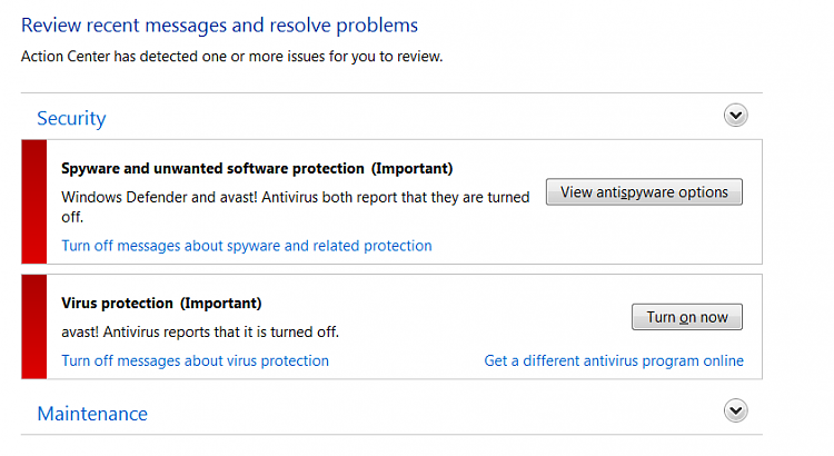 &quot;Spyware and unwanted software protection&quot; issue-action-center-messages.png