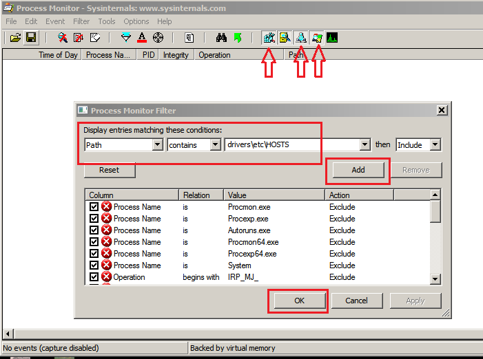 When edit hosts file, it will reload with the default value.-filter.png