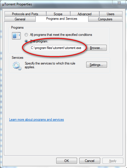 does the firewall download the rules set via update-win7_utorrent.png