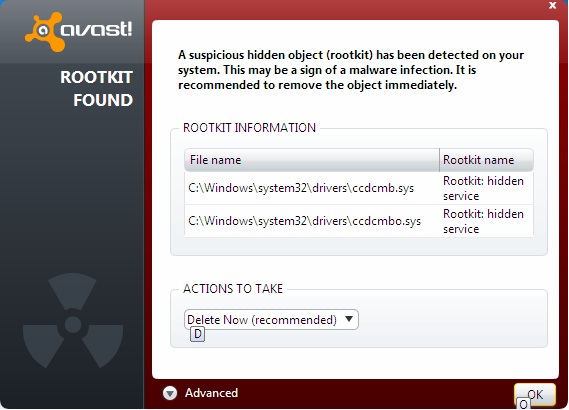 Rootkit found -- avast! 5-rootkit.jpg