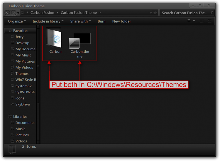 If custom theme installed, is the any problem in hardware or in OS?-carbon-fusion-theme.png
